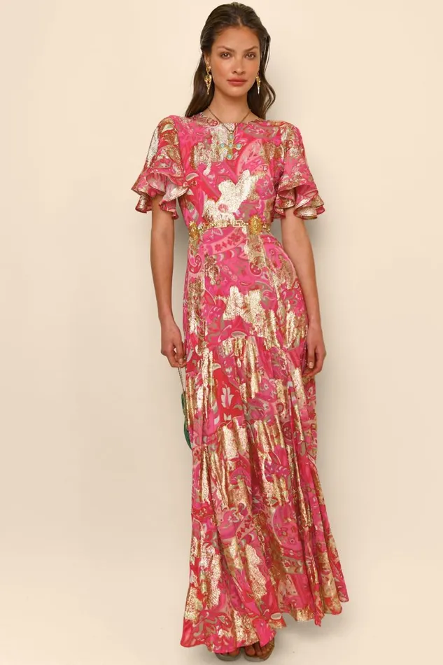 Women Dresses RIXO Dina Grace Paisley Jewel Women Dresses RIXO Dina Grace Paisley Jewel