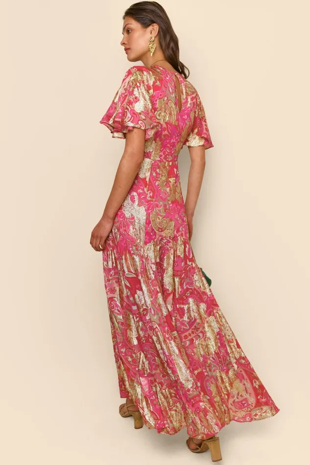 Women Dresses RIXO Dina Grace Paisley Jewel Women Dresses RIXO Dina Grace Paisley Jewel