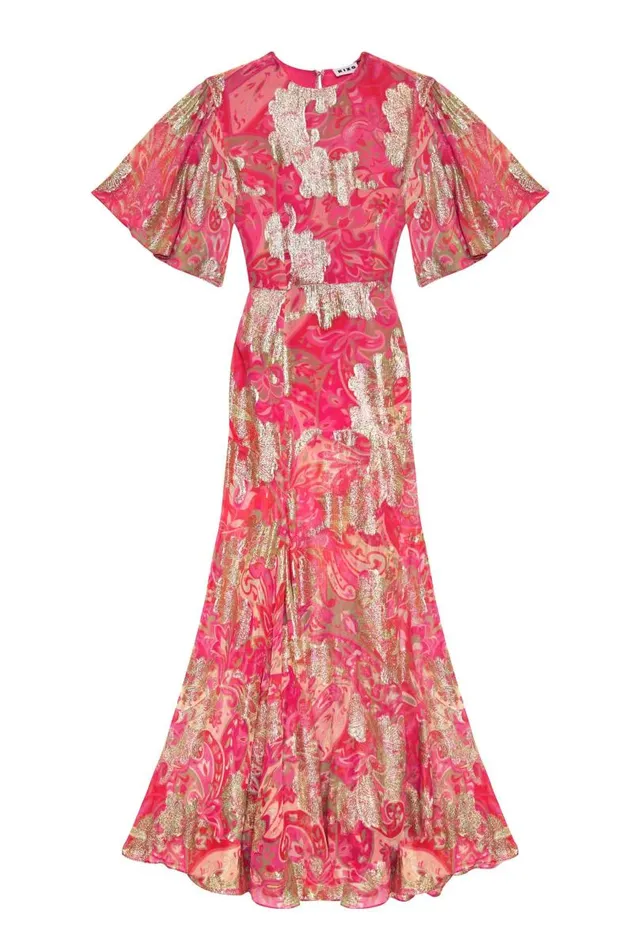 Women Dresses RIXO Dina Grace Paisley Jewel Women Dresses RIXO Dina Grace Paisley Jewel