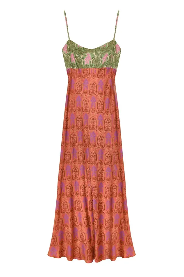 Women Dresses RIXO Dulcia Woodblock Cinnamon Mix Women Dresses RIXO Dulcia Woodblock Cinnamon Mix