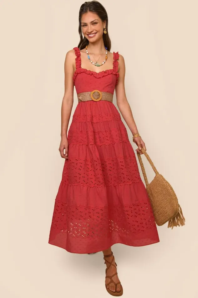Women Dresses RIXO Evander Red