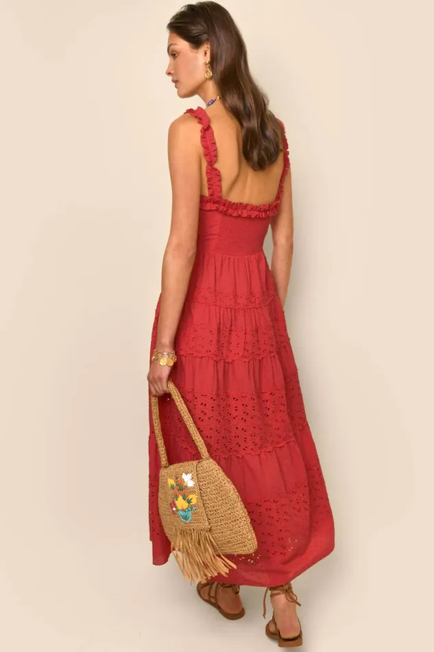 Women Dresses RIXO Evander Red Women Dresses RIXO Evander Red