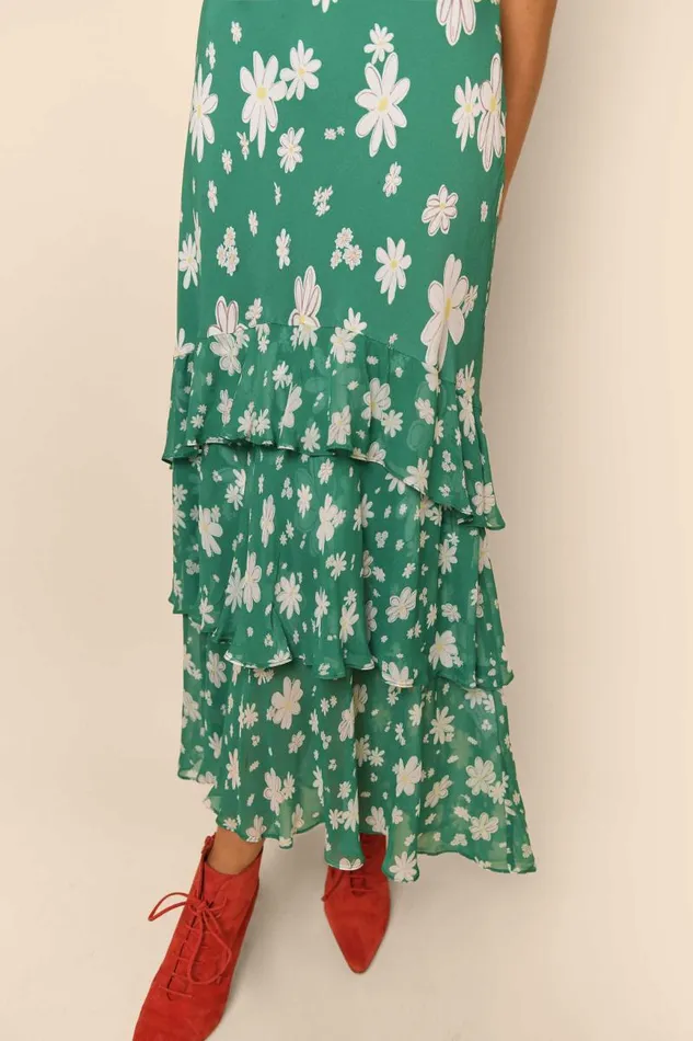 Women Dresses RIXO Evelyn Green Daisy Dream Women Dresses RIXO Evelyn Green Daisy Dream