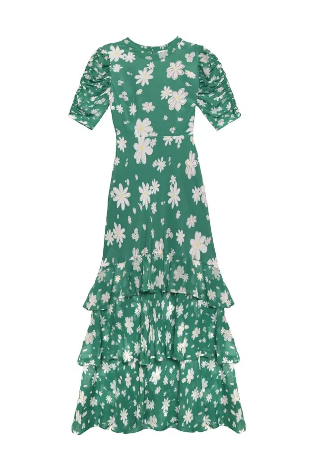 Women Dresses RIXO Evelyn Green Daisy Dream Women Dresses RIXO Evelyn Green Daisy Dream