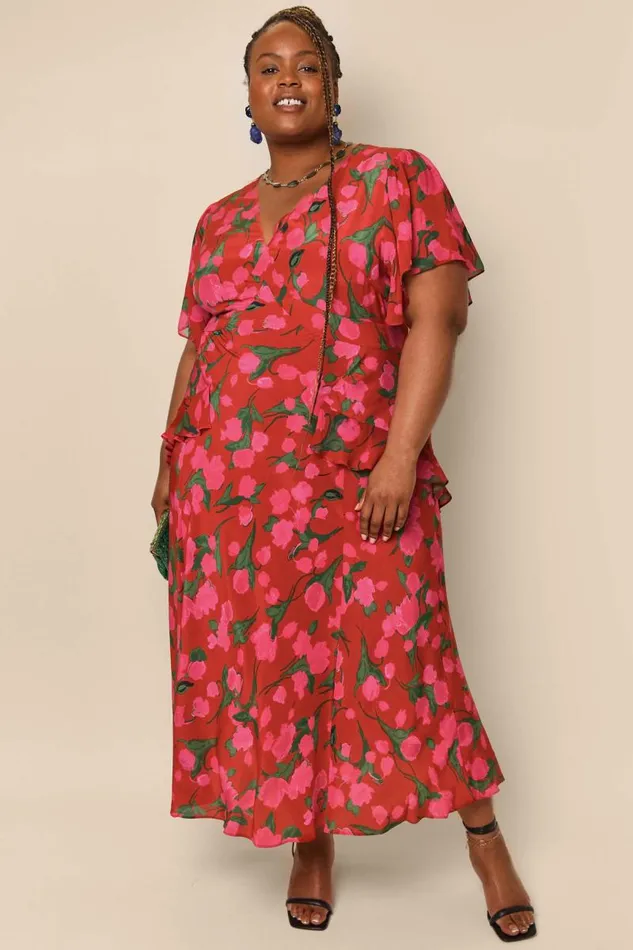 Women Dresses RIXO Evie Fontainhas Floral Valentine Women Dresses RIXO Evie Fontainhas Floral Valentine