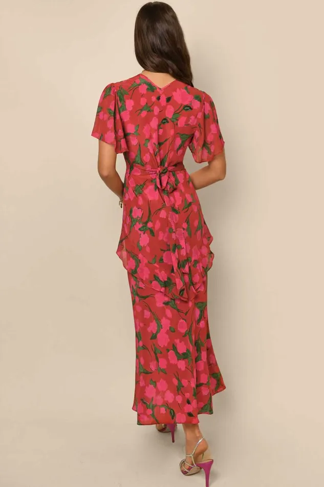Women Dresses RIXO Evie Fontainhas Floral Valentine Women Dresses RIXO Evie Fontainhas Floral Valentine
