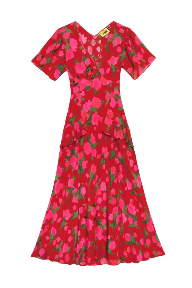 Women Dresses RIXO Evie Fontainhas Floral Valentine Women Dresses RIXO Evie Fontainhas Floral Valentine