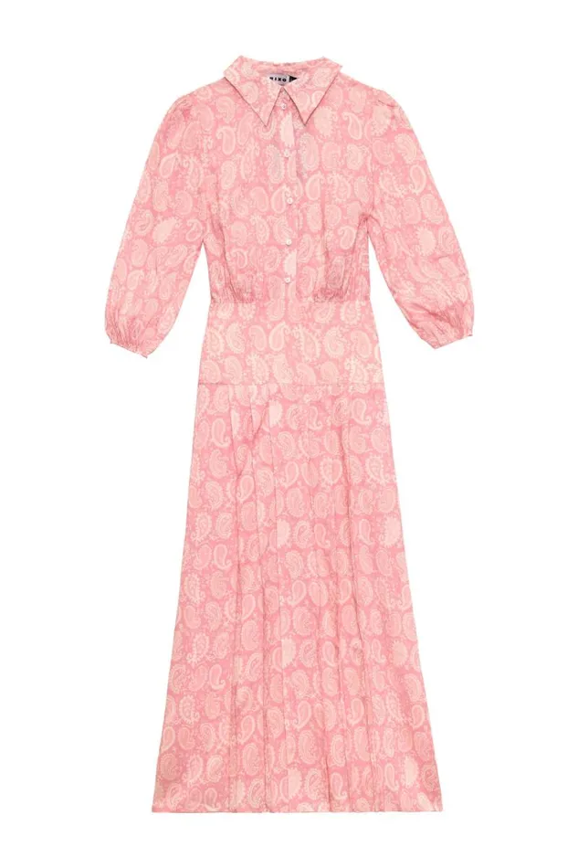 Women Dresses RIXO Izzy Paisley Stamp Pink Women Dresses RIXO Izzy Paisley Stamp Pink