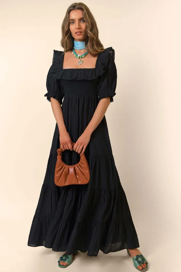Women Dresses RIXO Joanie Black Women Dresses RIXO Joanie Black