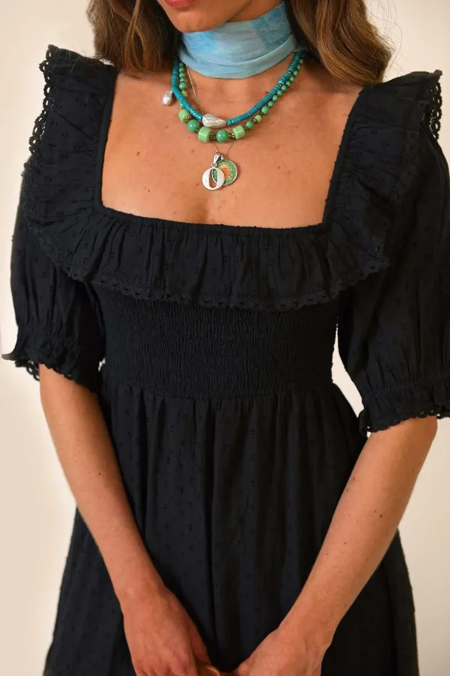 Women Dresses RIXO Joanie Black Women Dresses RIXO Joanie Black
