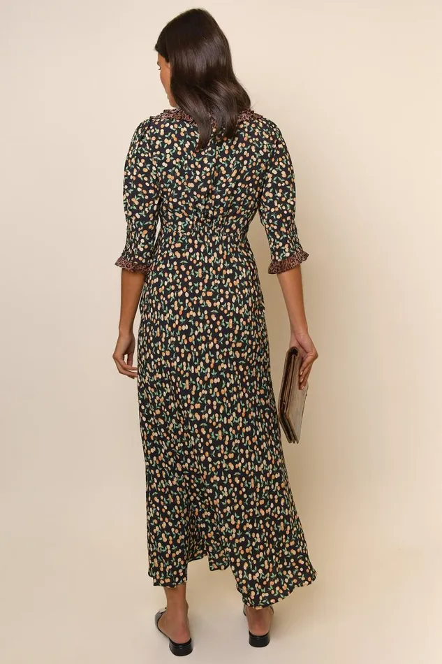 Women Dresses RIXO Juliette Black Cherry