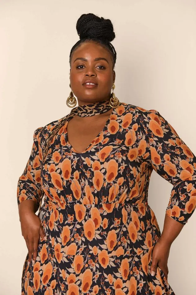 Women Dresses RIXO Lilian Sienna Starlet Floral Leopard Mix Women Dresses RIXO Lilian Sienna Starlet Floral Leopard Mix