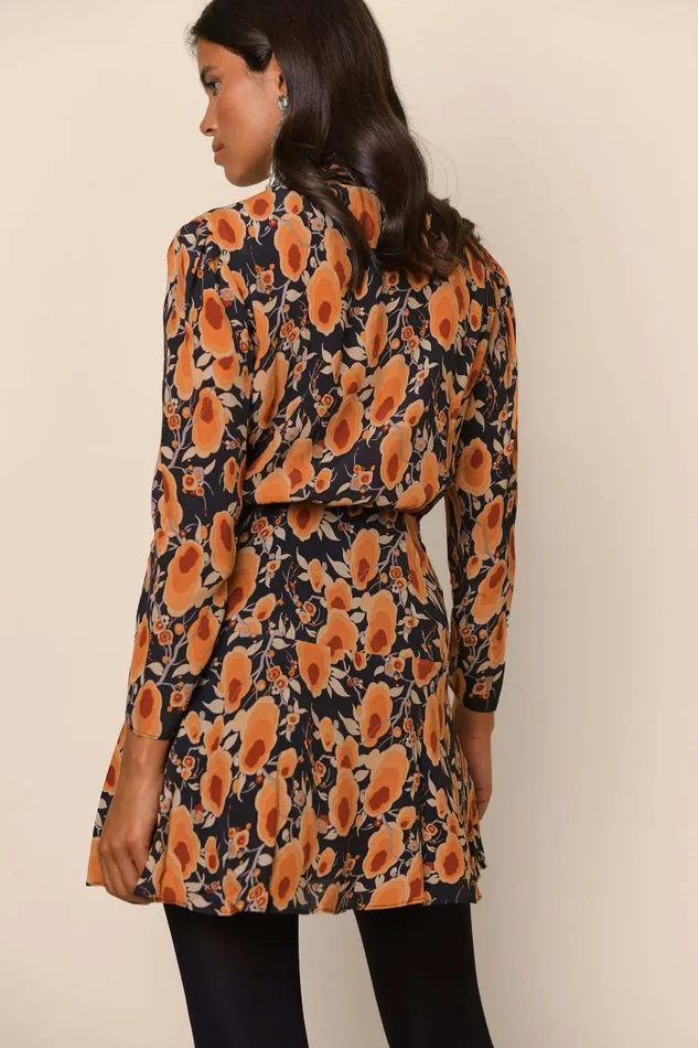 Women Dresses RIXO Lilian Sienna Starlet Floral Leopard Mix Women Dresses RIXO Lilian Sienna Starlet Floral Leopard Mix