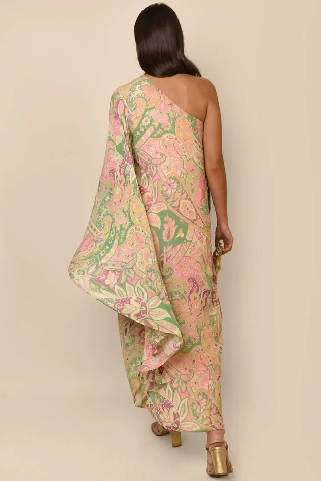 Women Dresses RIXO Liza Grace Paisley Green Women Dresses RIXO Liza Grace Paisley Green