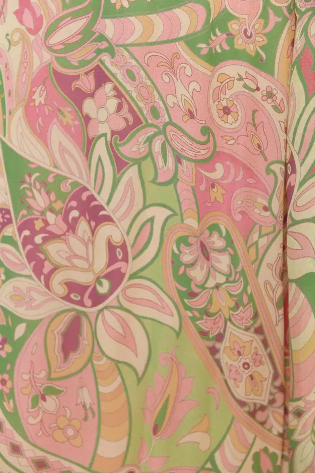 Women Dresses RIXO Liza Grace Paisley Green Women Dresses RIXO Liza Grace Paisley Green