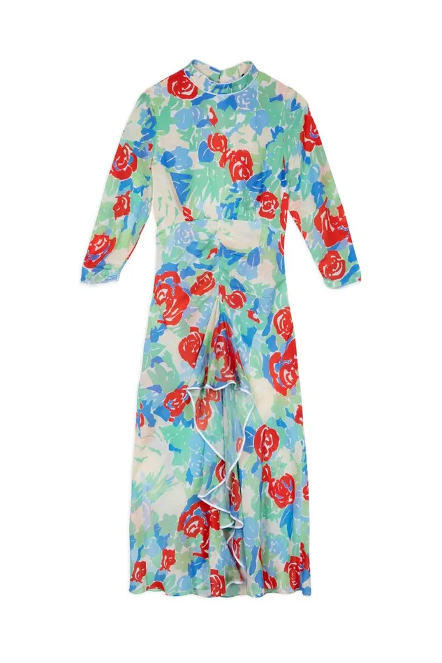Women Dresses RIXO Lucy Collage Floral Women Dresses RIXO Lucy Collage Floral
