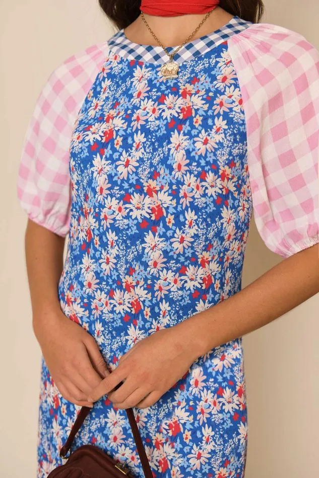 Women Dresses RIXO Medora Blue Daisy Trail Mix Women Dresses RIXO Medora Blue Daisy Trail Mix