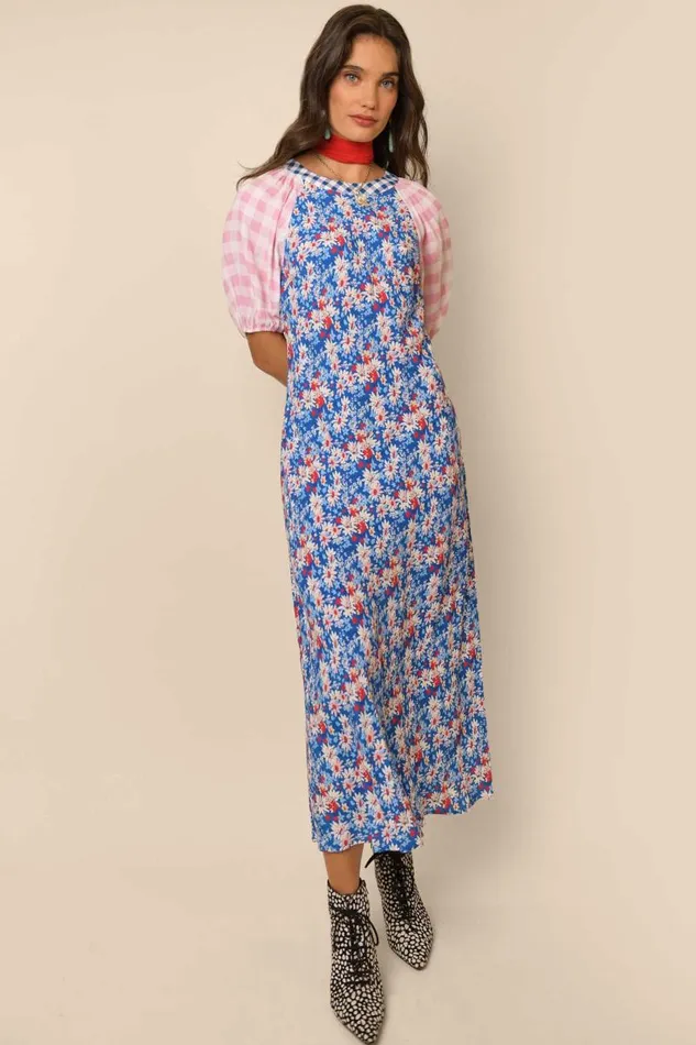 Women Dresses RIXO Medora Blue Daisy Trail Mix Women Dresses RIXO Medora Blue Daisy Trail Mix