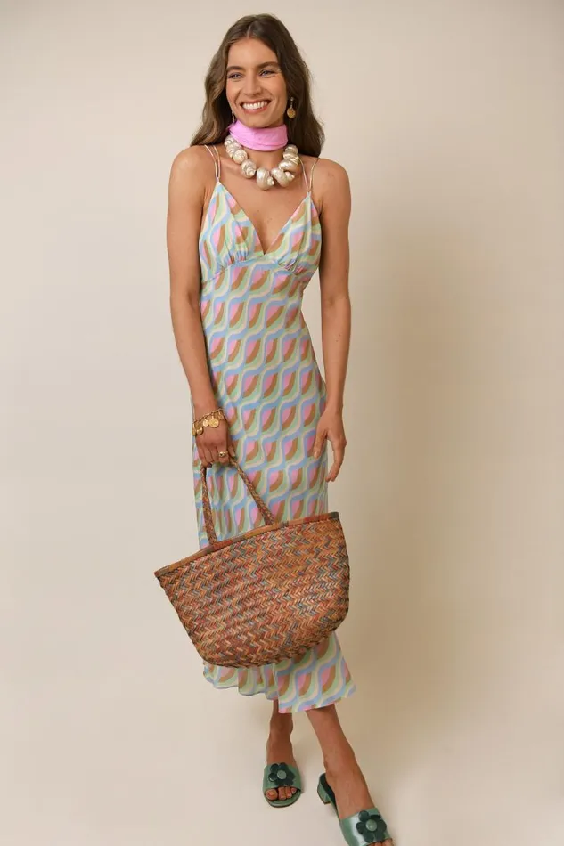 Women Dresses RIXO Palermo Geo Wave