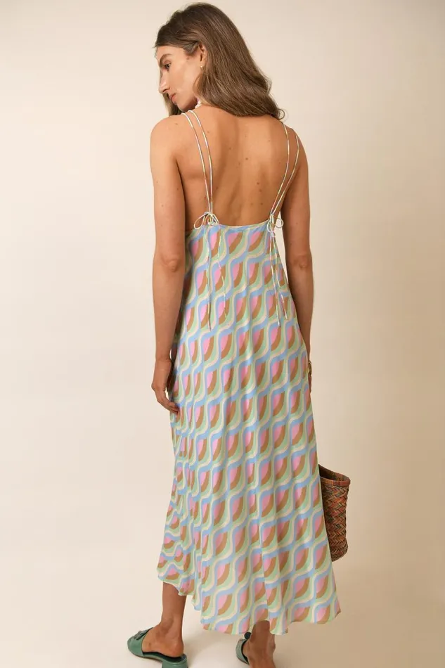 Women Dresses RIXO Palermo Geo Wave Women Dresses RIXO Palermo Geo Wave