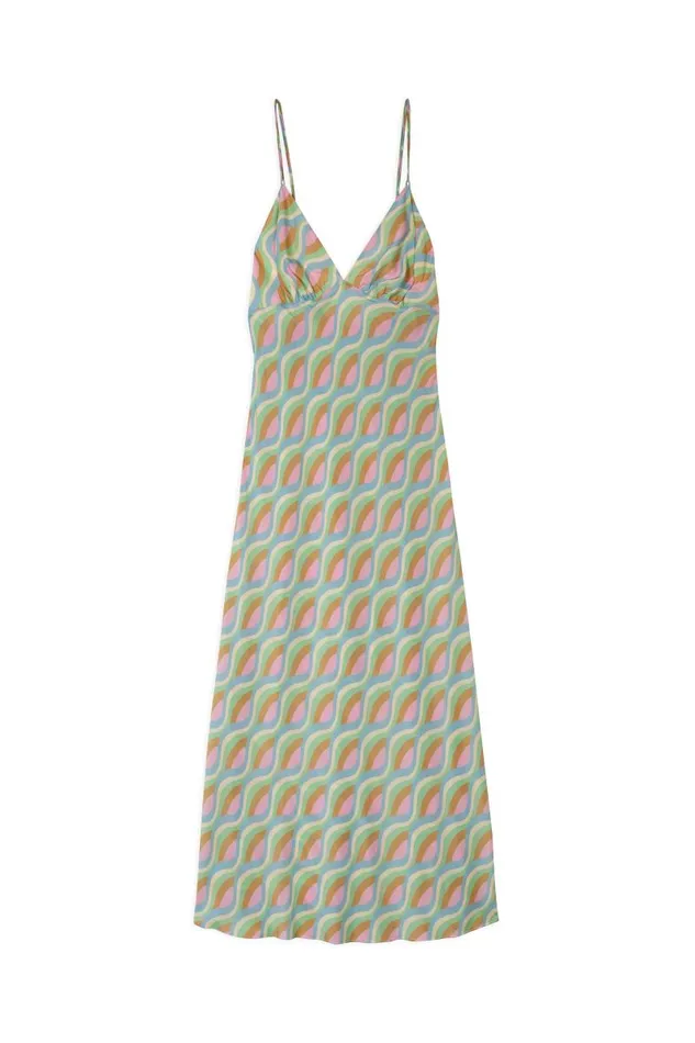 Women Dresses RIXO Palermo Geo Wave Women Dresses RIXO Palermo Geo Wave