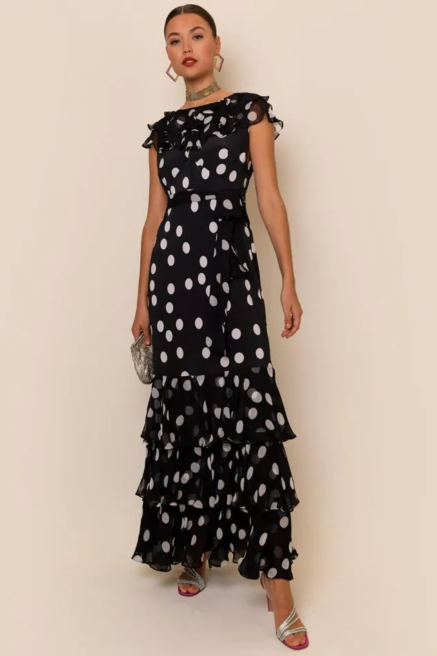 Women Dresses RIXO Rio Mono Polka Dot