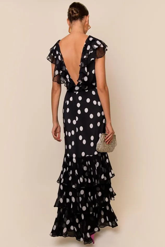 Women Dresses RIXO Rio Mono Polka Dot