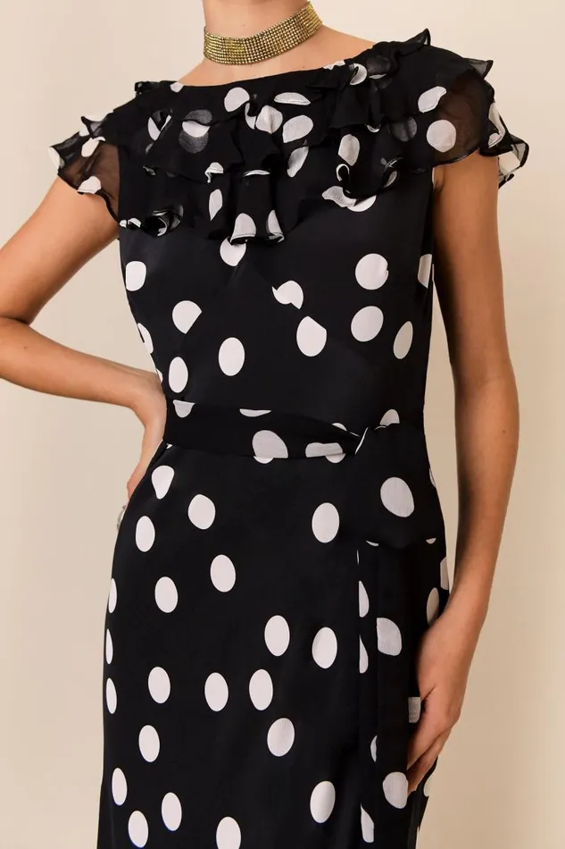 Women Dresses RIXO Rio Mono Polka Dot