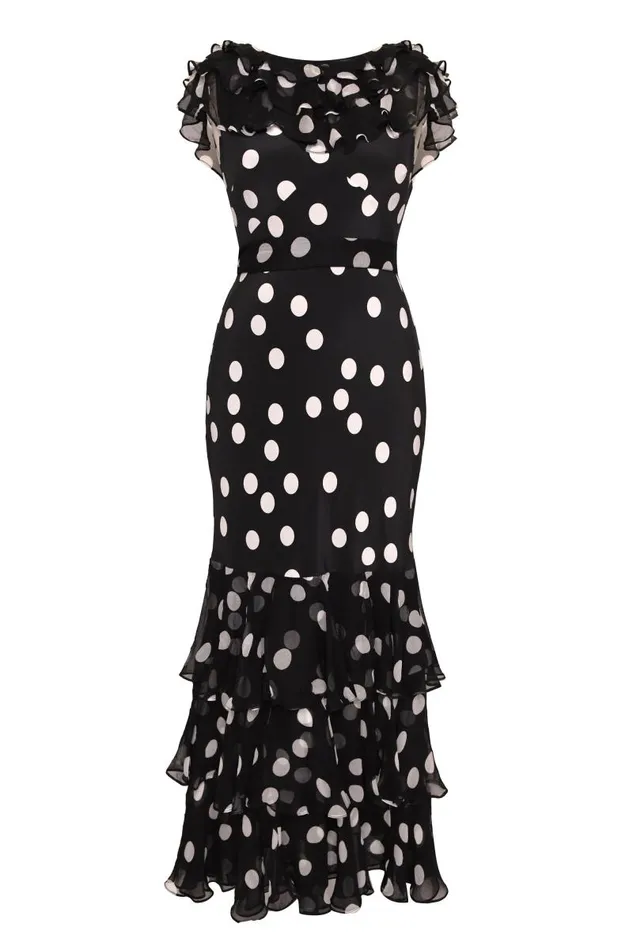 Women Dresses RIXO Rio Mono Polka Dot