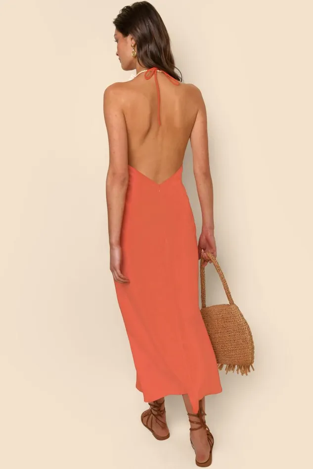 Women Dresses RIXO Sabrina Coral Women Dresses RIXO Sabrina Coral