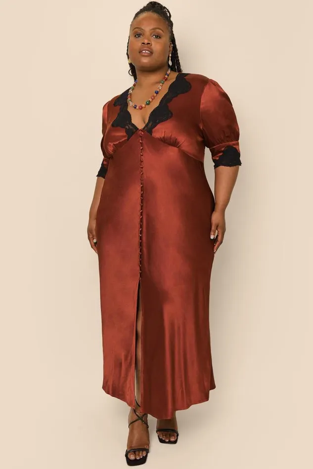 Women Dresses RIXO Simone Rust Women Dresses RIXO Simone Rust