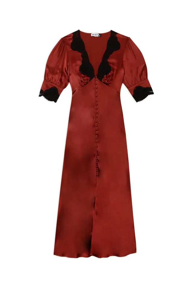 Women Dresses RIXO Simone Rust Women Dresses RIXO Simone Rust