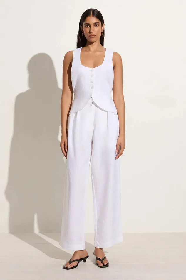 Women Duomo Pant White Faithfull The Brand Pants