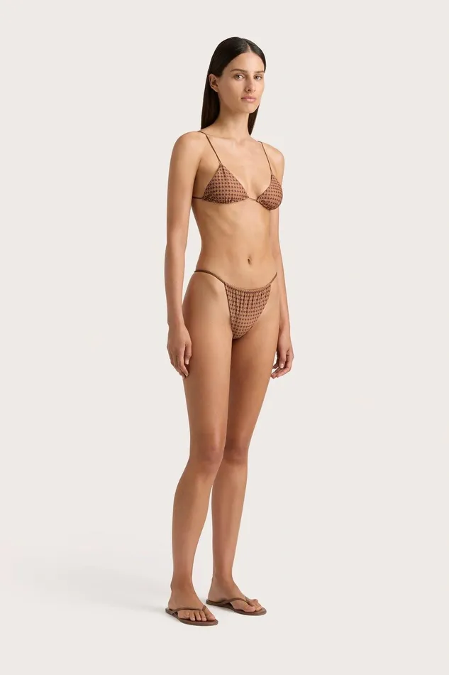Women Elea Bikini Bottom Oliander Cocoa Faithfull The Brand Swim Women Elea Bikini Bottom Oliander Cocoa Faithfull The Brand Swim