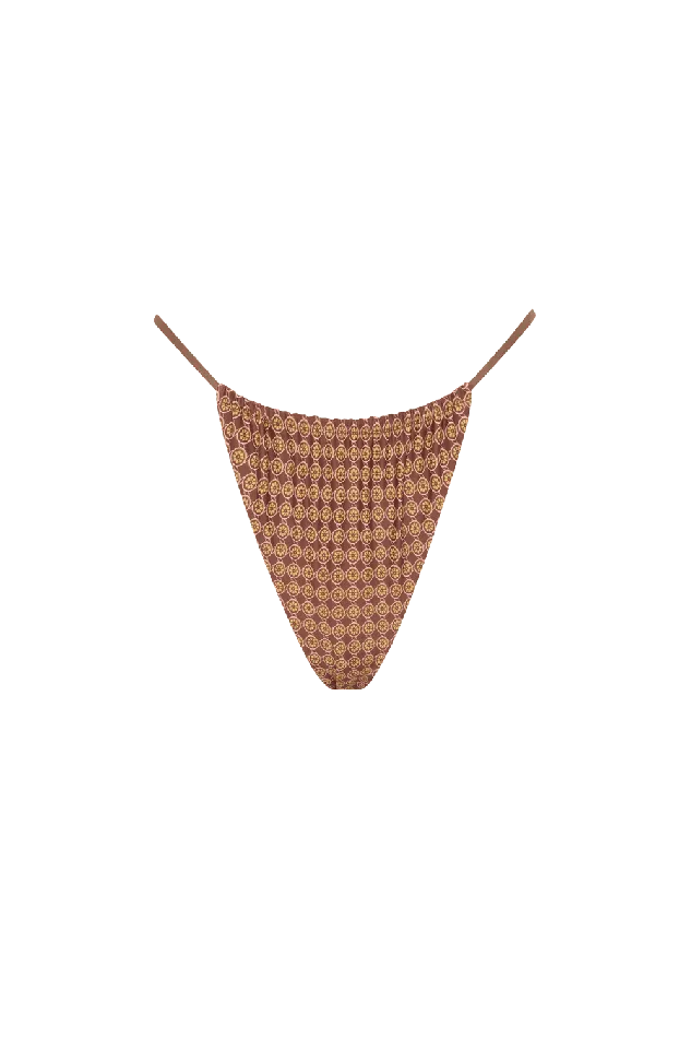 Women Elea Bikini Bottom Oliander Cocoa Faithfull The Brand Swim Women Elea Bikini Bottom Oliander Cocoa Faithfull The Brand Swim