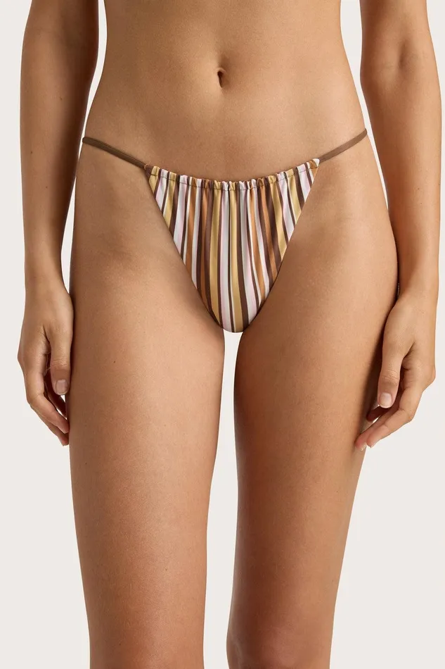 Women Elea Bikini Bottom Terracotta Stripe Faithfull The Brand Swim Women Elea Bikini Bottom Terracotta Stripe Faithfull The Brand Swim