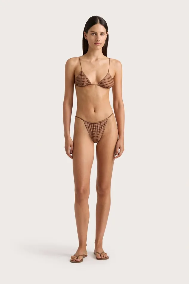 Women Elea Bikini Top Oliander Cocoa Faithfull The Brand Swim