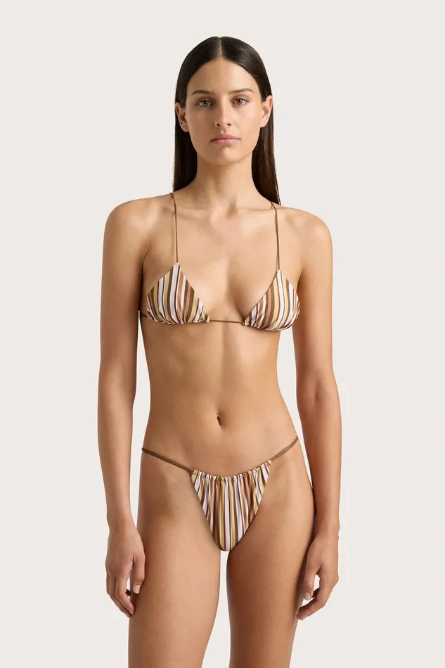 Women Elea Bikini Top Terracotta Stripe Faithfull The Brand Swim Women Elea Bikini Top Terracotta Stripe Faithfull The Brand Swim