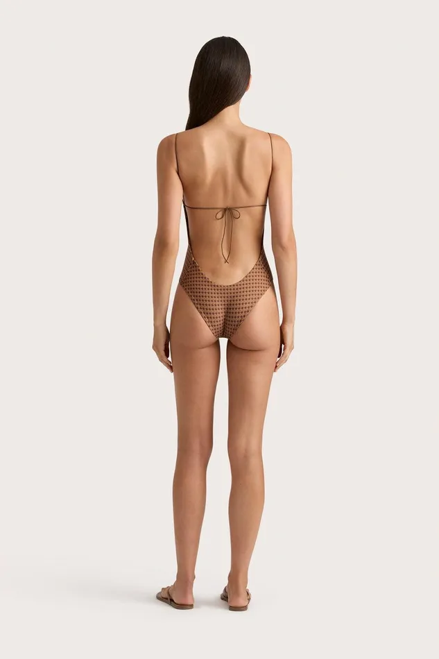 Women Elea One Piece Oliander Cocoa Faithfull The Brand Swim Women Elea One Piece Oliander Cocoa Faithfull The Brand Swim