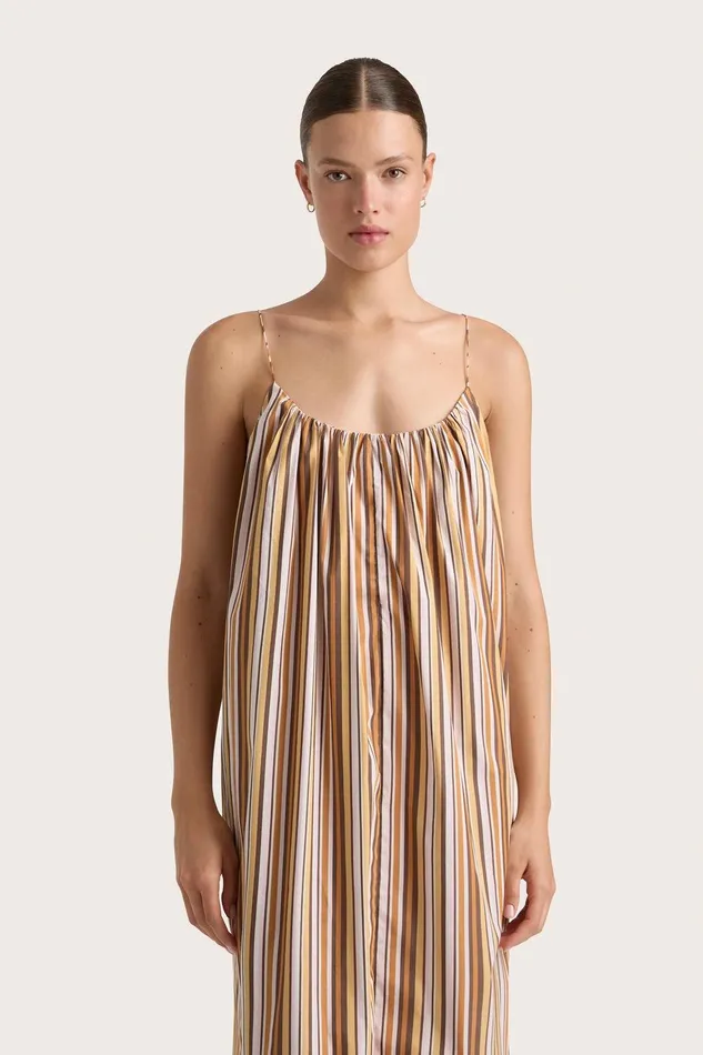 Women En Vau Maxi Dress Terracotta Stripe Faithfull The Brand Dresses Women En Vau Maxi Dress Terracotta Stripe Faithfull The Brand Dresses