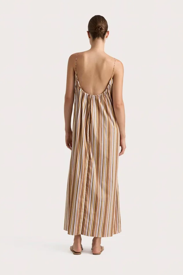 Women En Vau Maxi Dress Terracotta Stripe Faithfull The Brand Dresses Women En Vau Maxi Dress Terracotta Stripe Faithfull The Brand Dresses