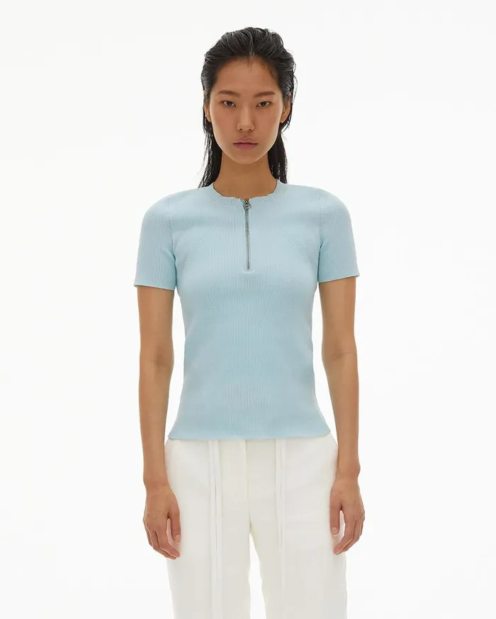 Women Essential Zip Tee Foam Helmut Lang Sweaters