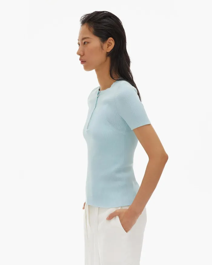 Women Essential Zip Tee Foam Helmut Lang Sweaters