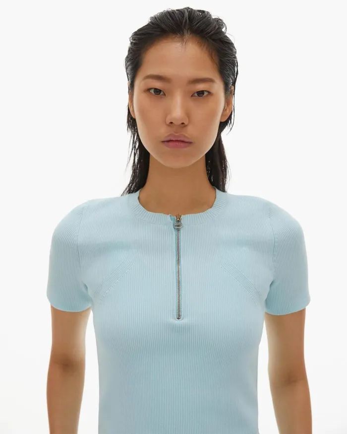 Women Essential Zip Tee Foam Helmut Lang Sweaters
