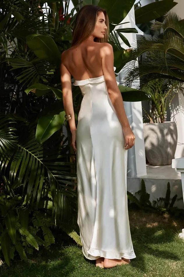 Women Evening Dresses Runaway The Label LORENA MAXI DRESS Ivory