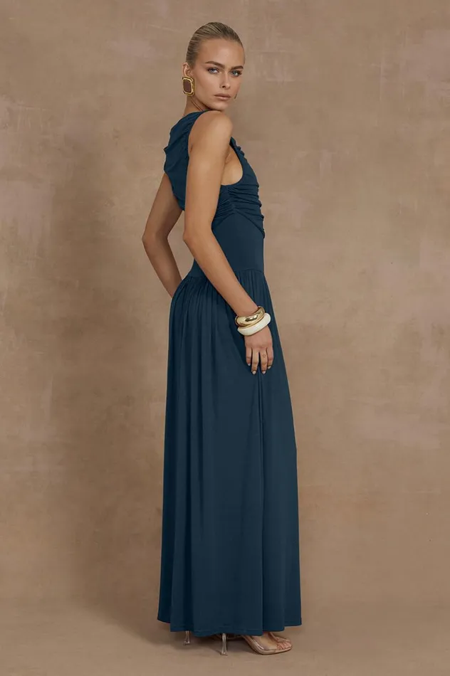 Women Evening Dresses Runaway The Label NALLA MAXI DRESS Steel