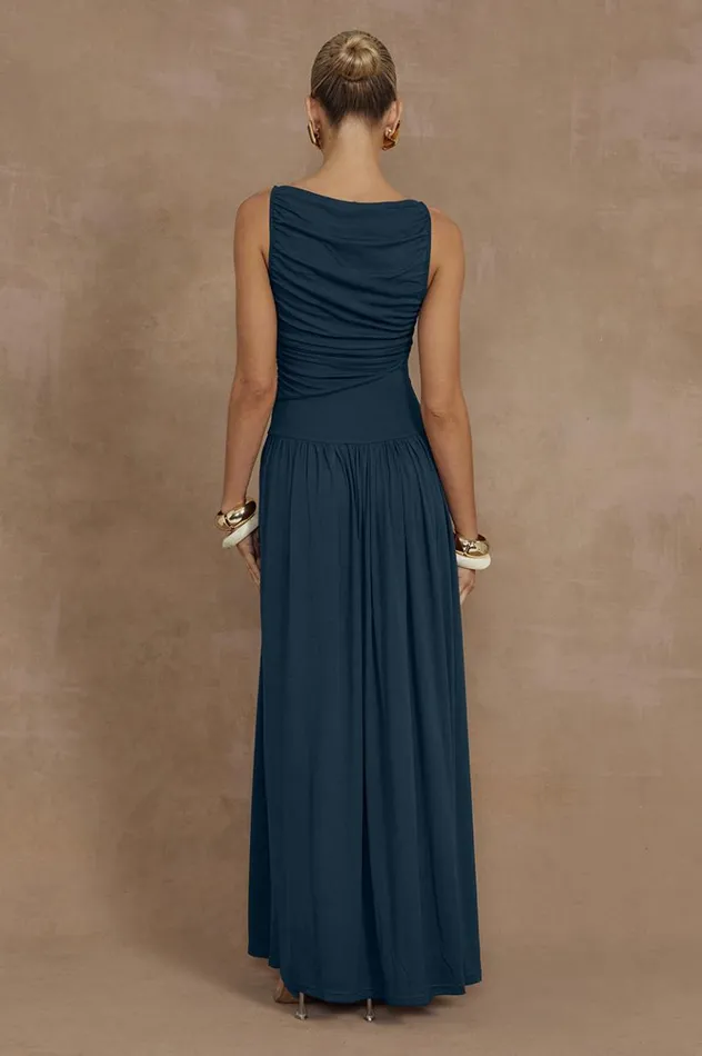 Women Evening Dresses Runaway The Label NALLA MAXI DRESS Steel