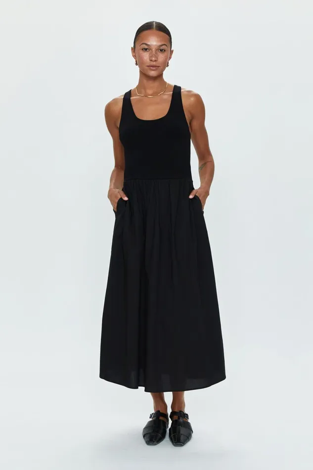 Women Faye Tank Dress 8211 Noir Pistola Denim Dresses