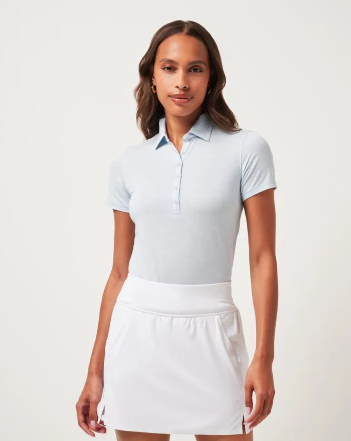 Women FEATHERWEIGHT ACTIVE POLO Heather Kentucky Blue TravisMathew Polos