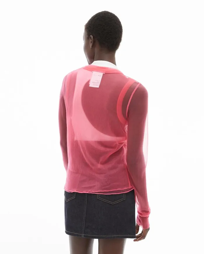 Women Femme Cardigan Prism Pink Helmut Lang Tops